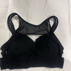 Bombshell Sportswear Black Mesh Sports Bra